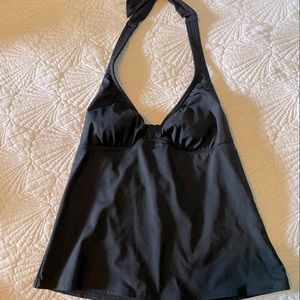 Land’s end black tankini top size 2